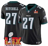 Men & Women & Youth Philadelphia Eagles #27 Quinyon Mitchell Black 2025 Super Bowl LIX Patch New F.U.S.E. Vapor Untouchable Limited Stitched Jersey,baseball caps,new era cap wholesale,wholesale hats